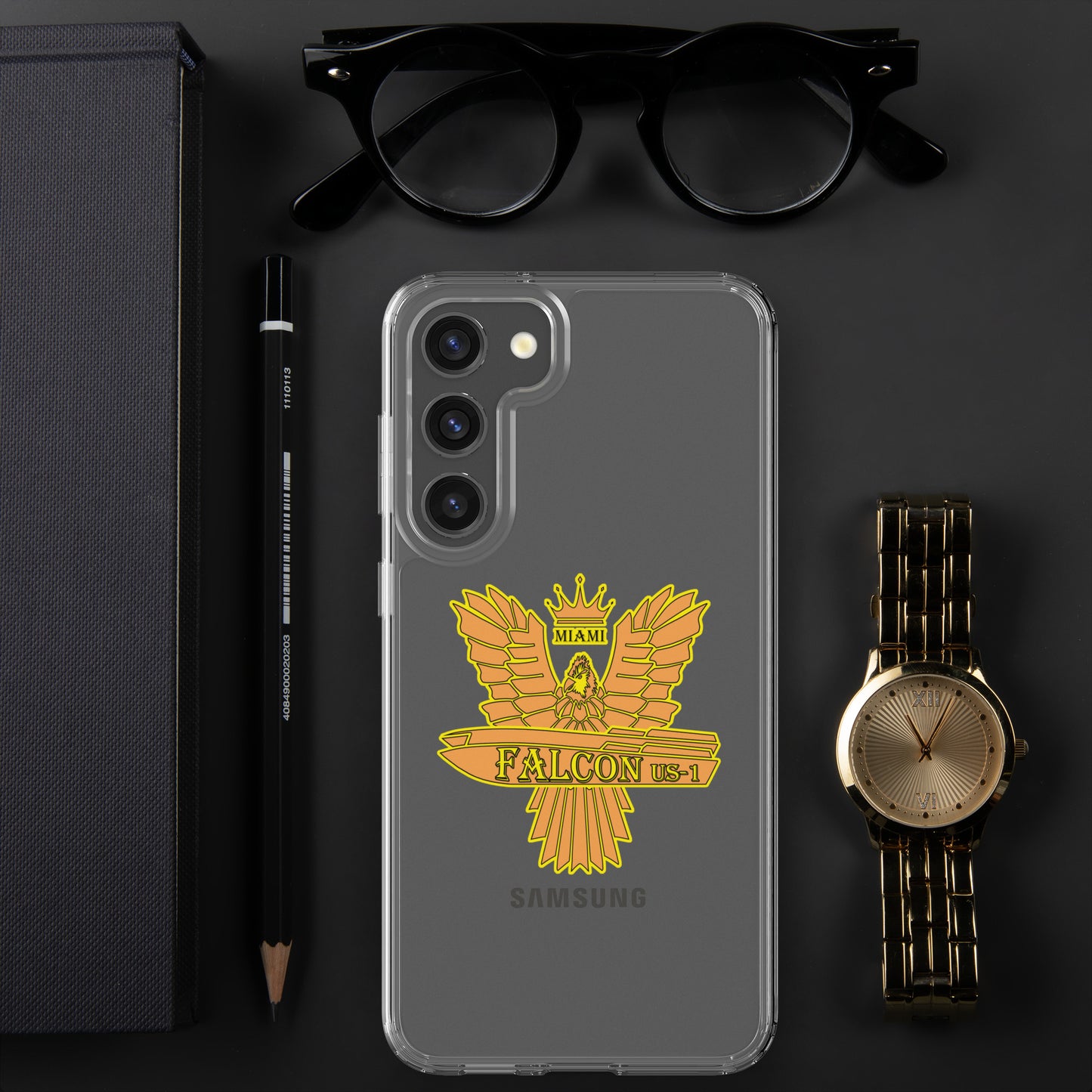Clear Case for Samsung® - Falcon Gold Logo