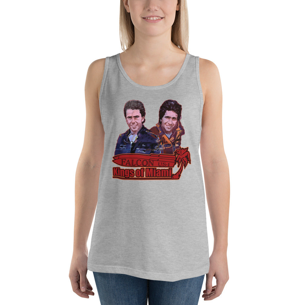 Tank Top- Willy and Tavy Falcon with boat -Kings of Miami