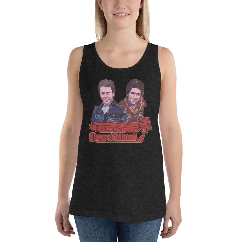 Tank Top- Willy and Tavy Falcon with boat -Kings of Miami