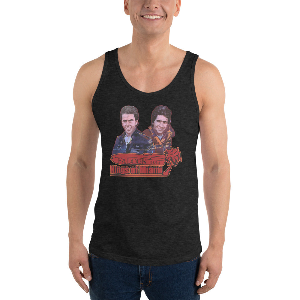 Tank Top- Willy and Tavy Falcon with boat -Kings of Miami