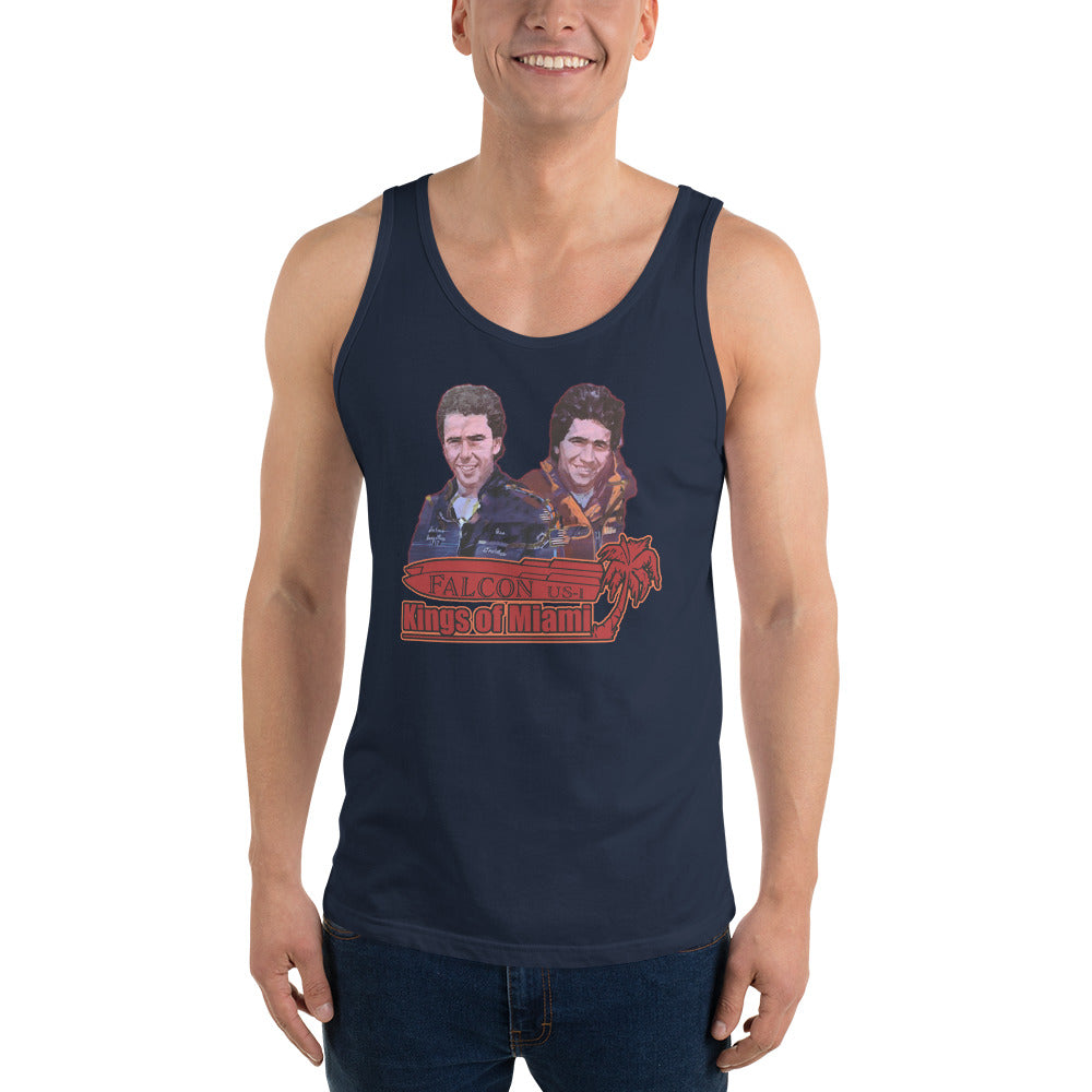 Tank Top- Willy and Tavy Falcon with boat -Kings of Miami
