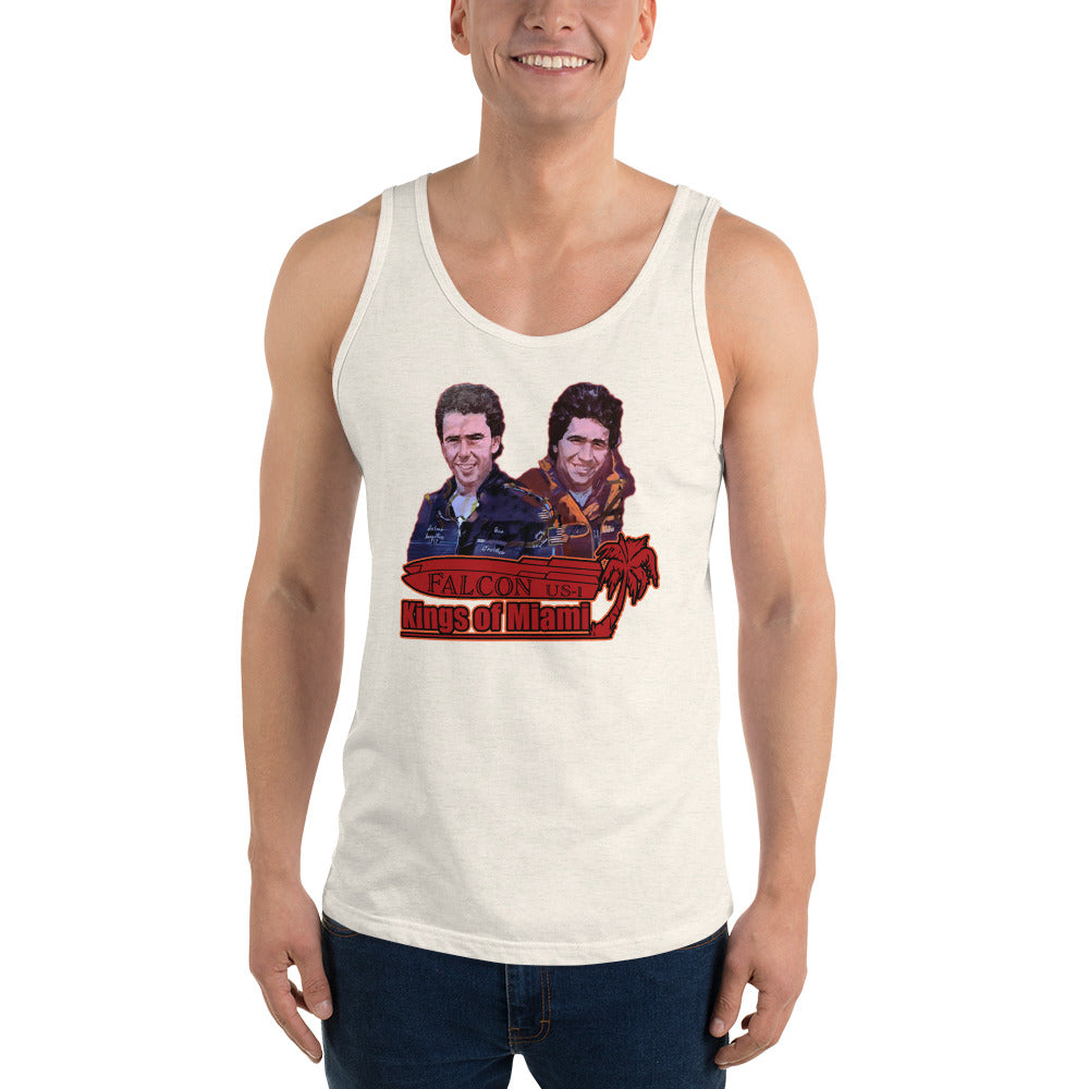 Tank Top- Willy and Tavy Falcon with boat -Kings of Miami
