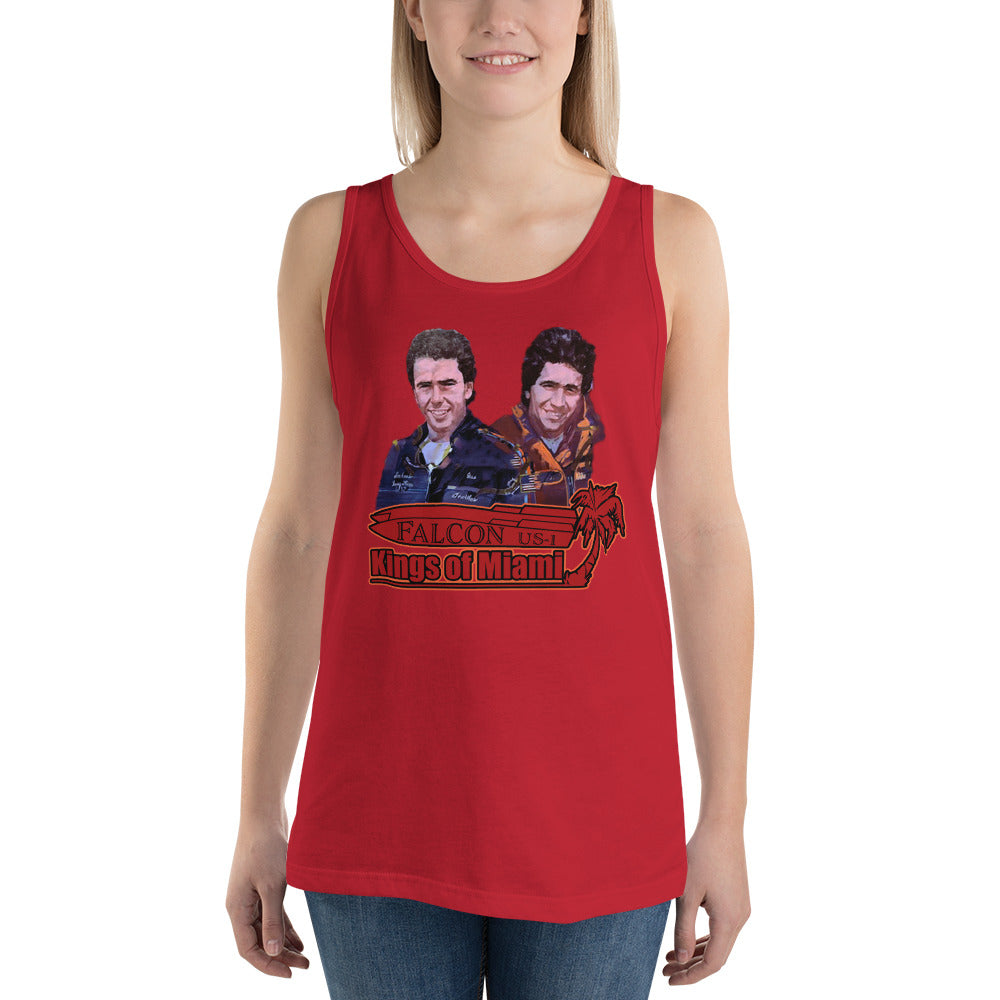 Tank Top- Willy and Tavy Falcon with boat -Kings of Miami