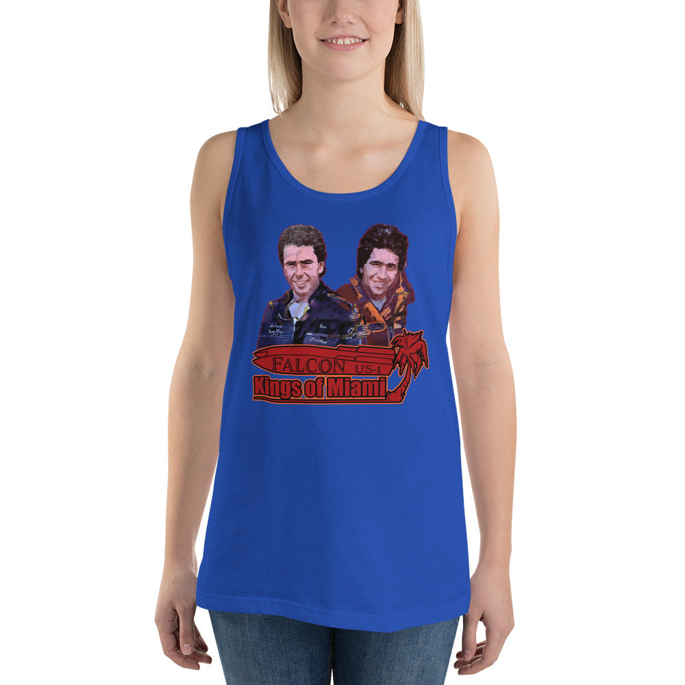 Tank Top- Willy and Tavy Falcon with boat -Kings of Miami