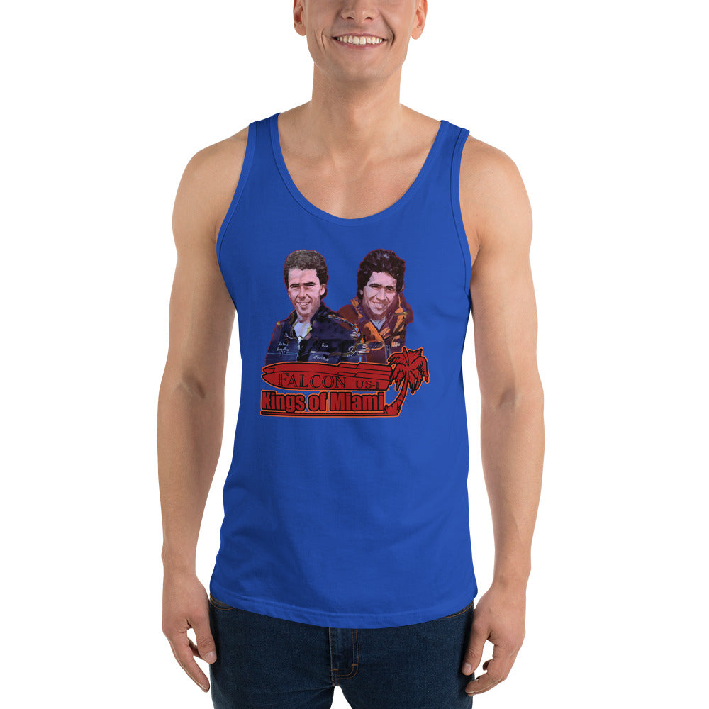 Tank Top- Willy and Tavy Falcon with boat -Kings of Miami