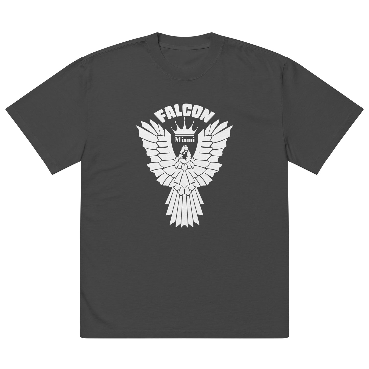 Oversized faded t-shirt - Falcon White Logo