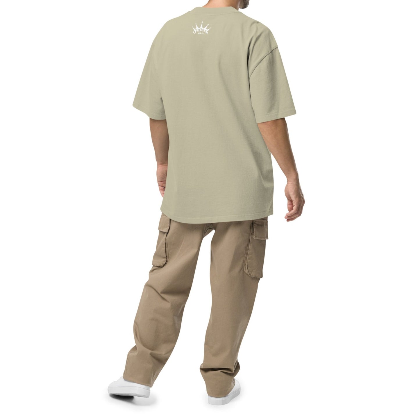 Oversized faded t-shirt - Falcon White Logo