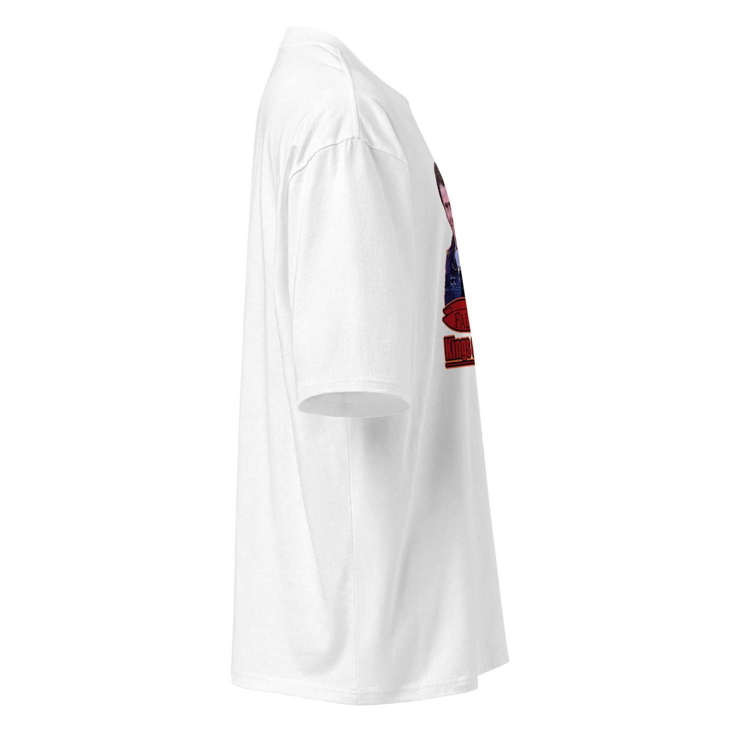 Oversized heavyweight t-shirt- Willy and Tavy Falcon with boat -Kings of Miami