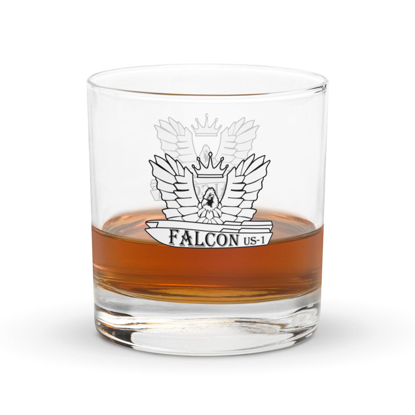 Rocks glass - Falcon US-1 White Logo