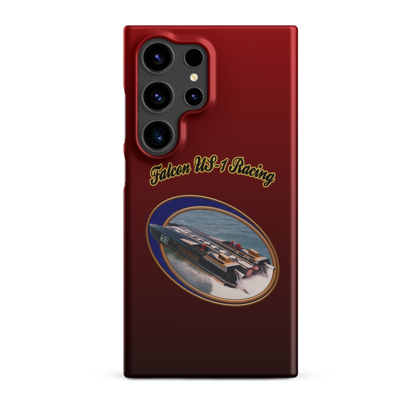 Snap case for Samsung® - Race Boat with Falcon US-1 Racing