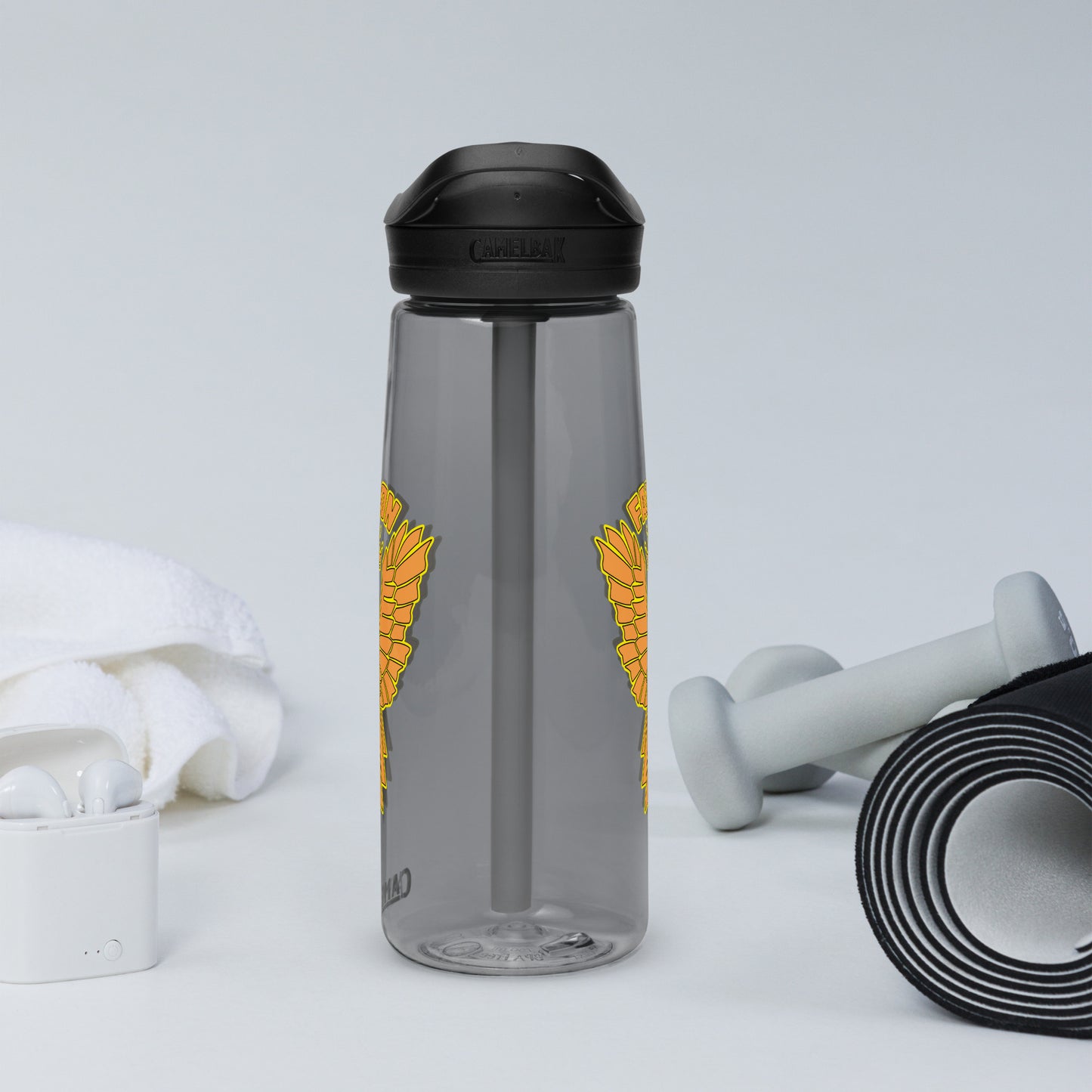 Falcon Logo Sports water bottle - Gold