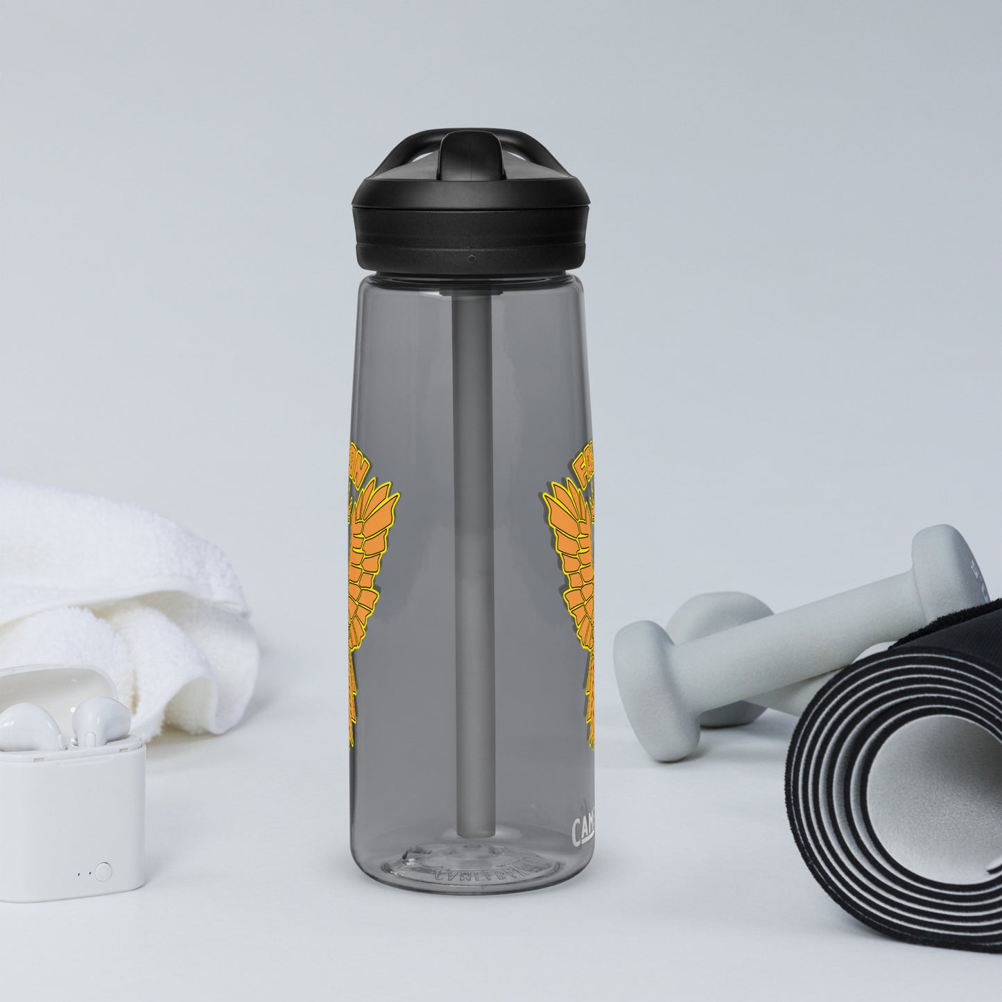 Falcon Logo Sports water bottle - Gold