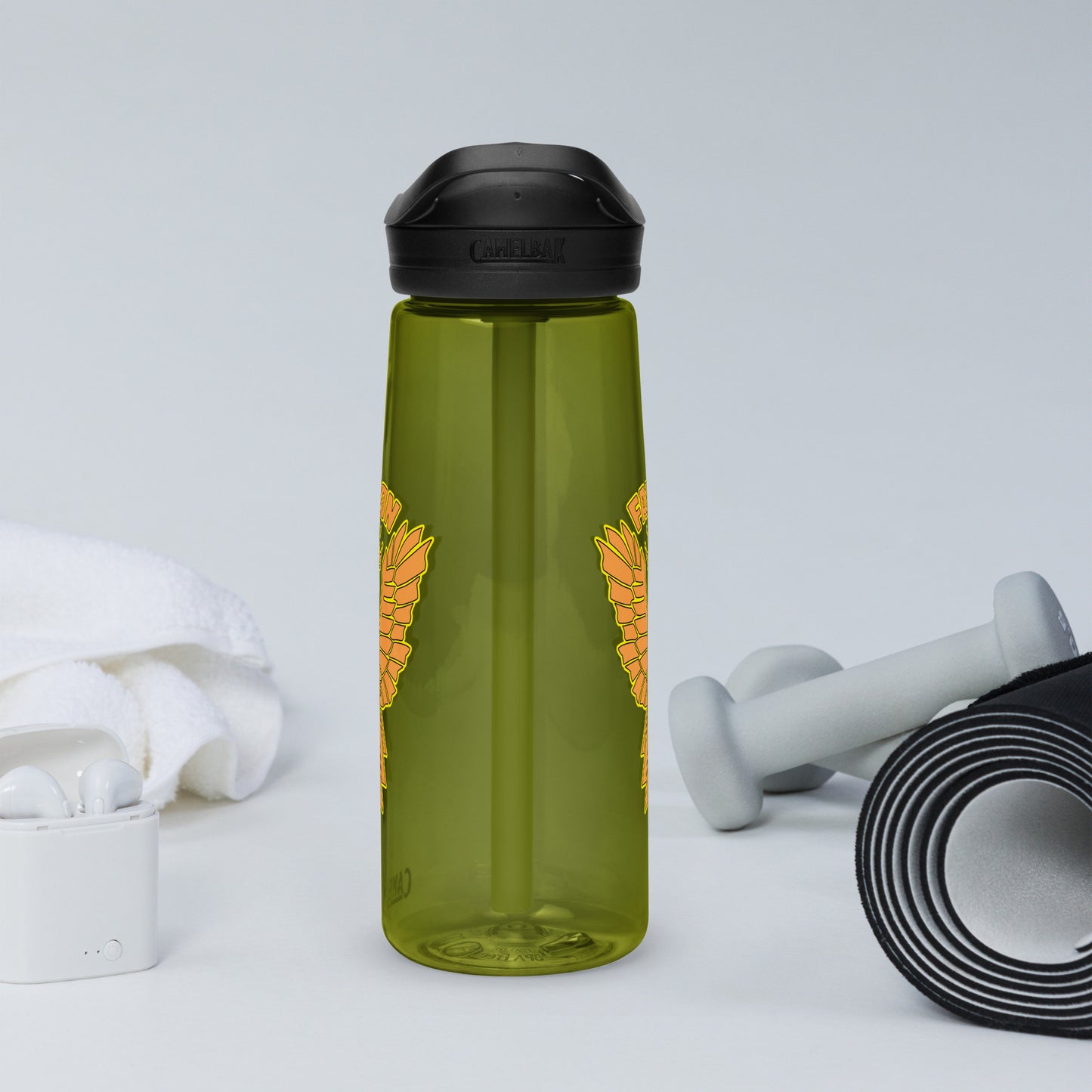 Falcon Logo Sports water bottle - Gold