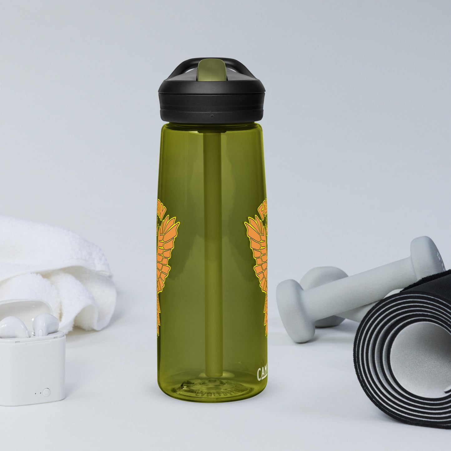 Falcon Logo Sports water bottle - Gold