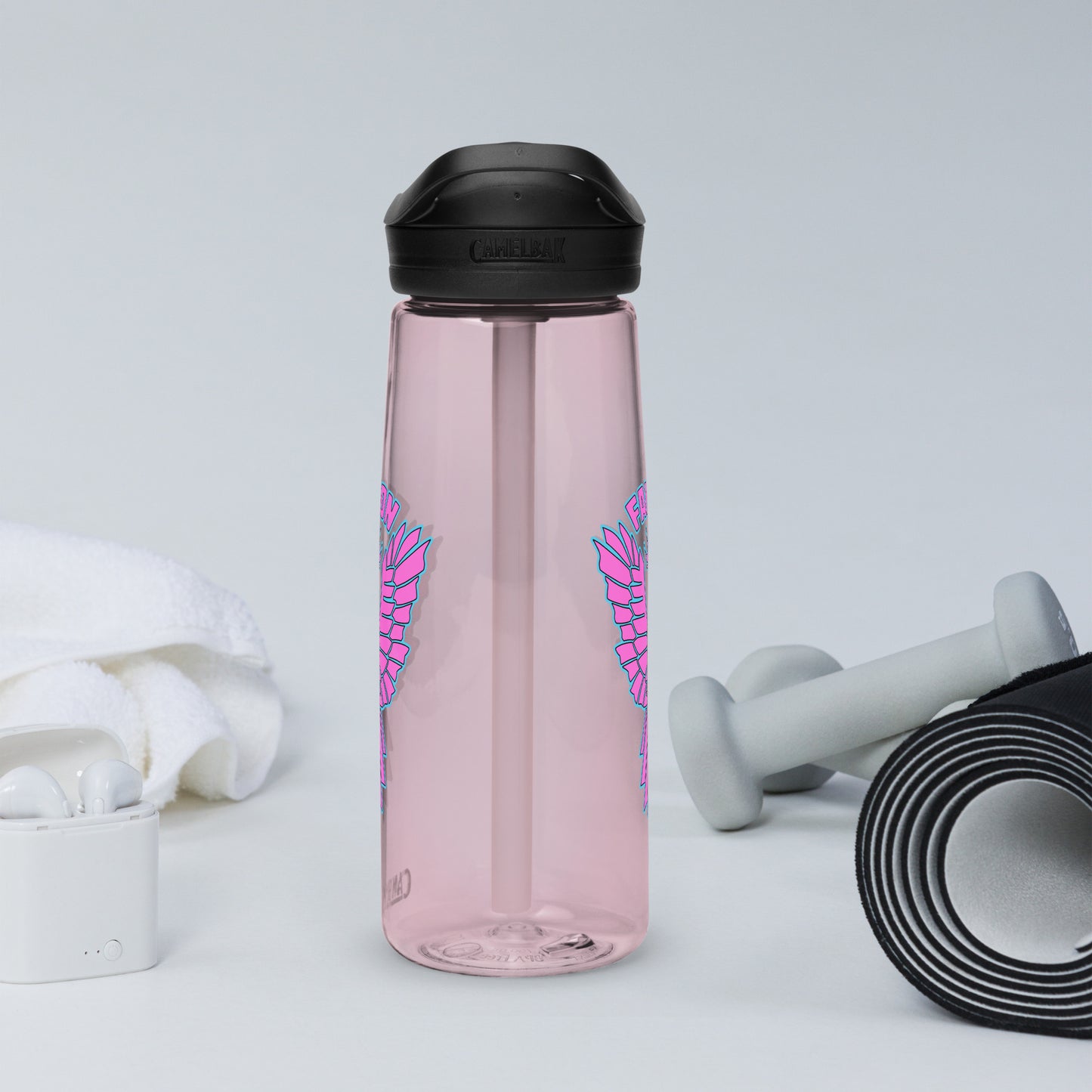 Falcon Logo Sports water bottle - Retro Pink