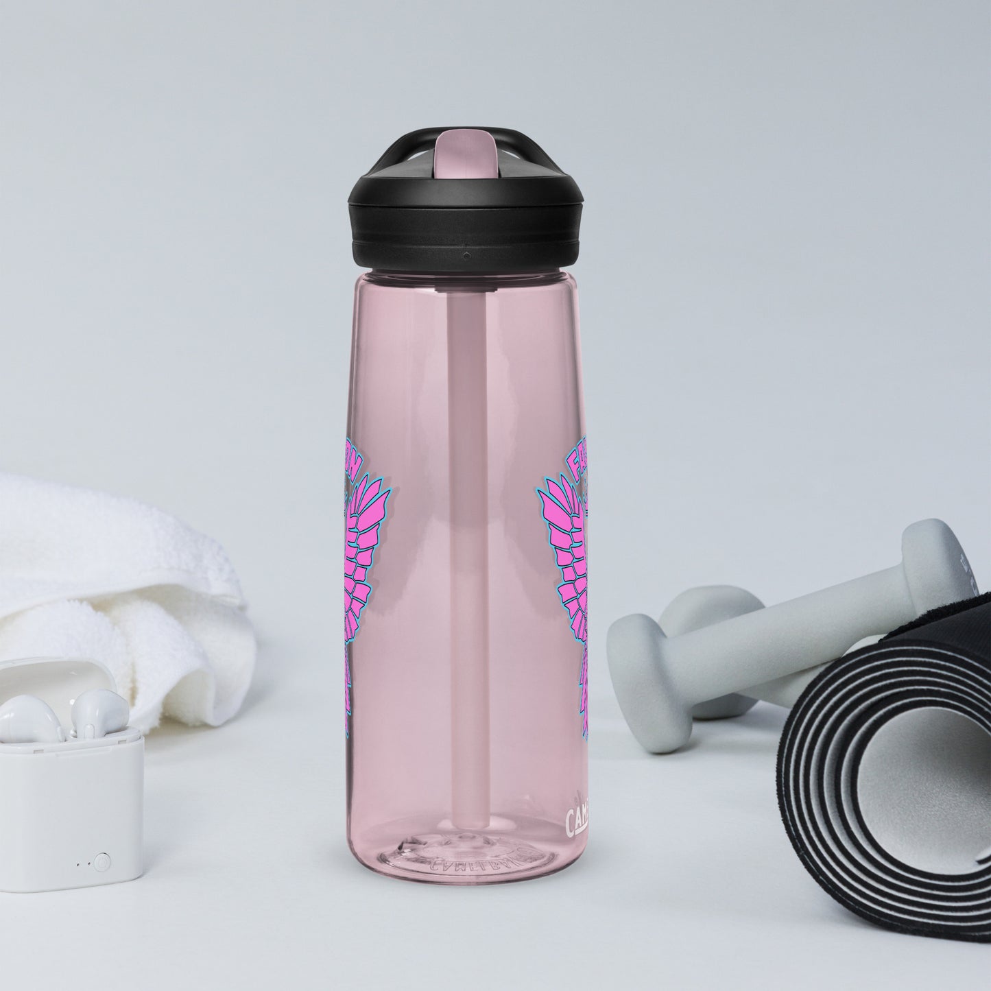 Falcon Logo Sports water bottle - Retro Pink