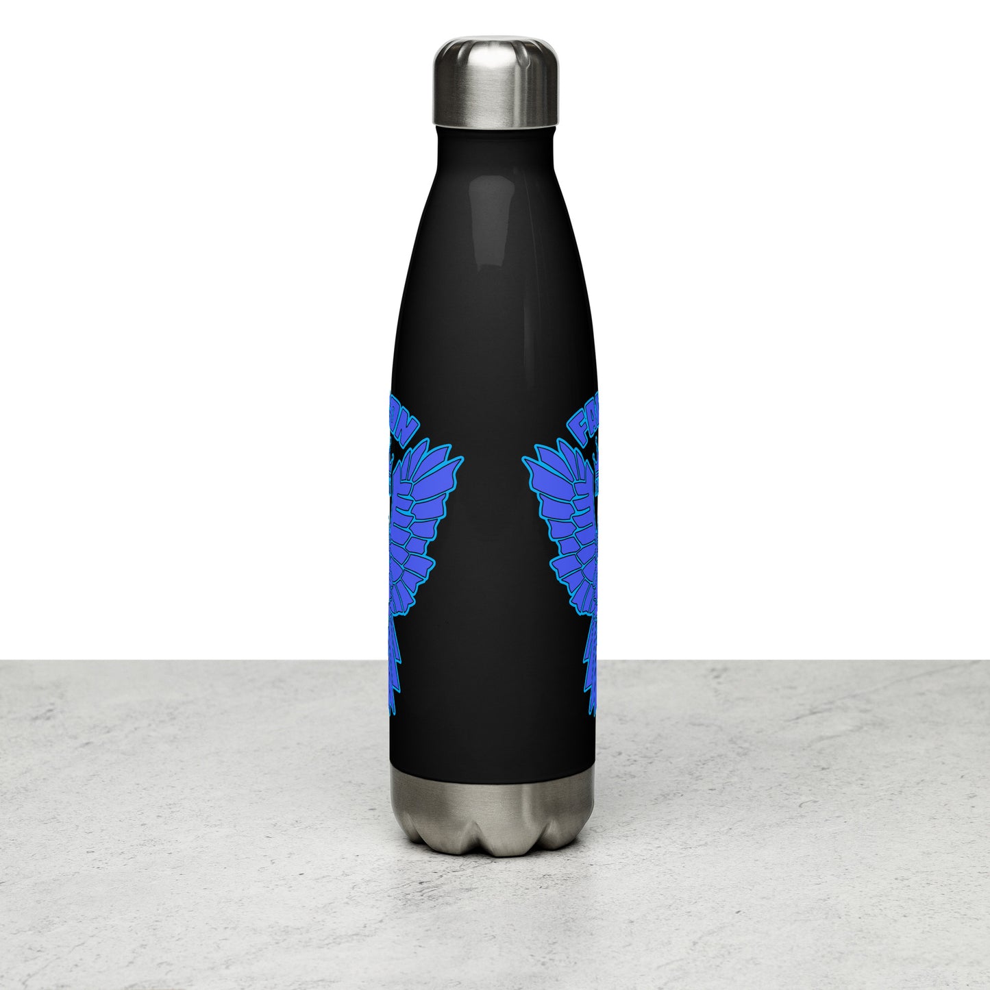 Falcon Logo Stainless steel water bottle - Blue