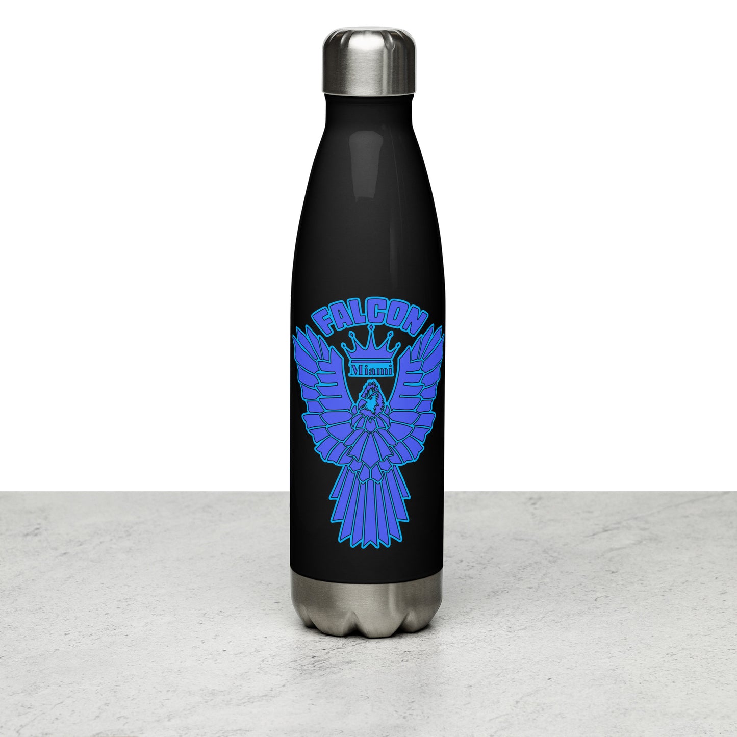 Falcon Logo Stainless steel water bottle - Blue