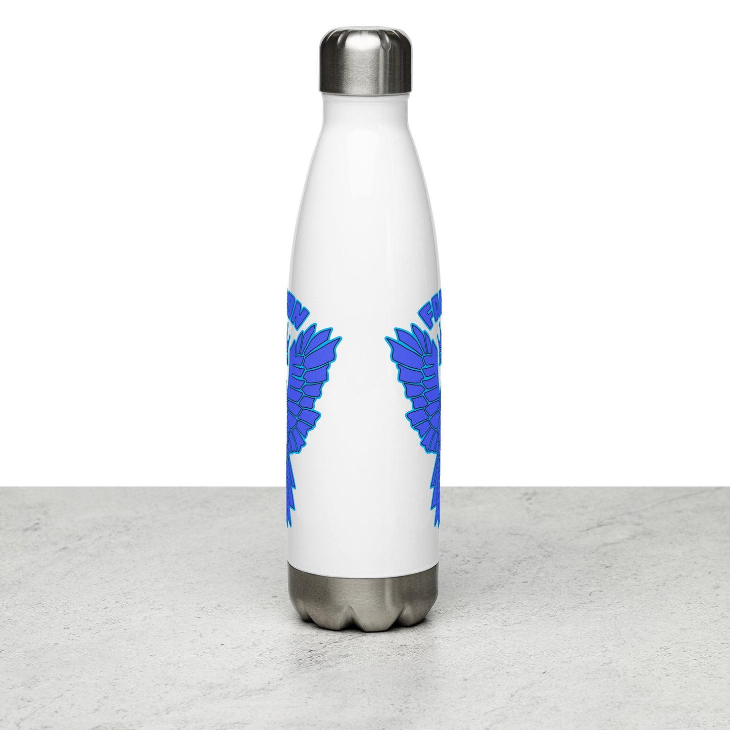 Falcon Logo Stainless steel water bottle - Blue