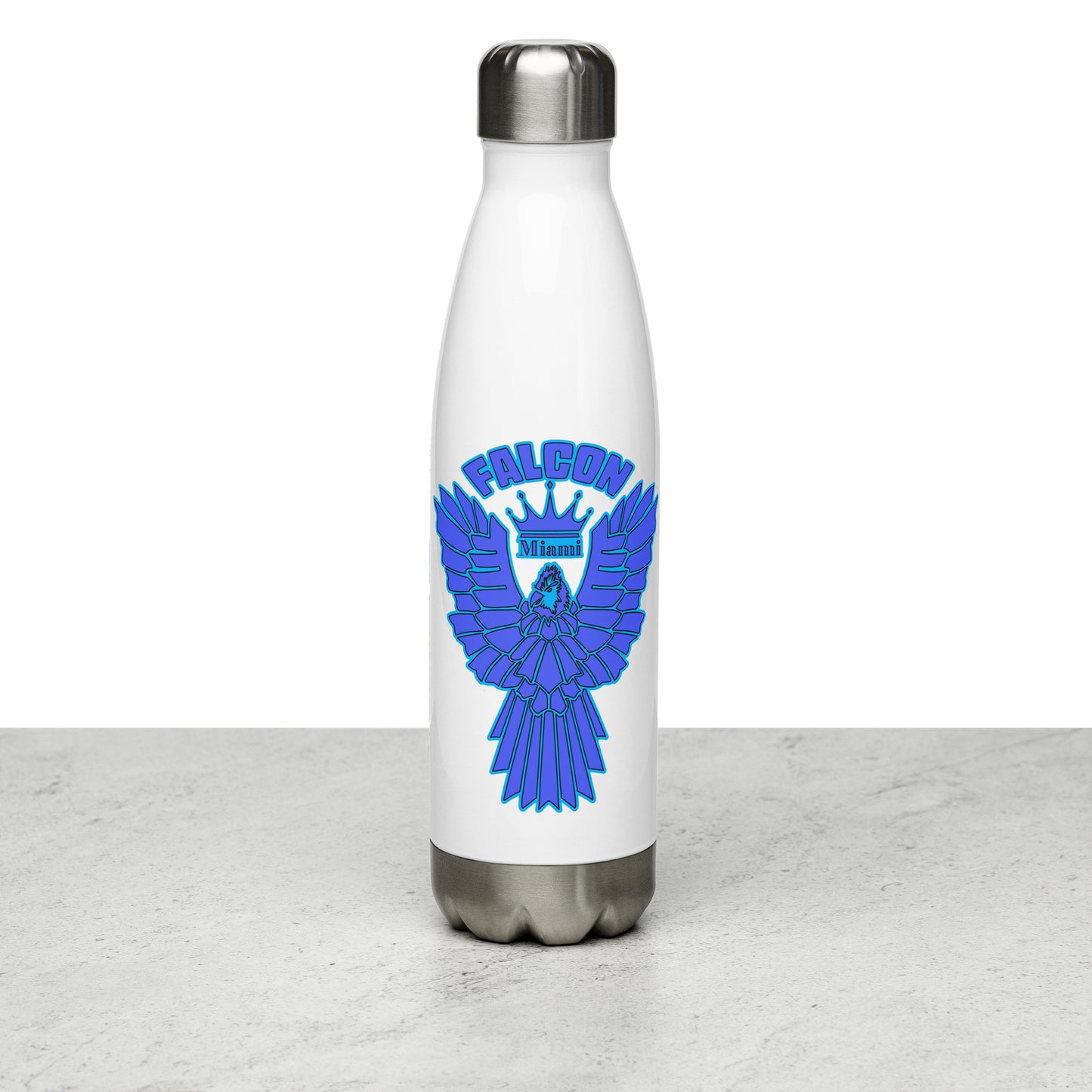 Falcon Logo Stainless steel water bottle - Blue