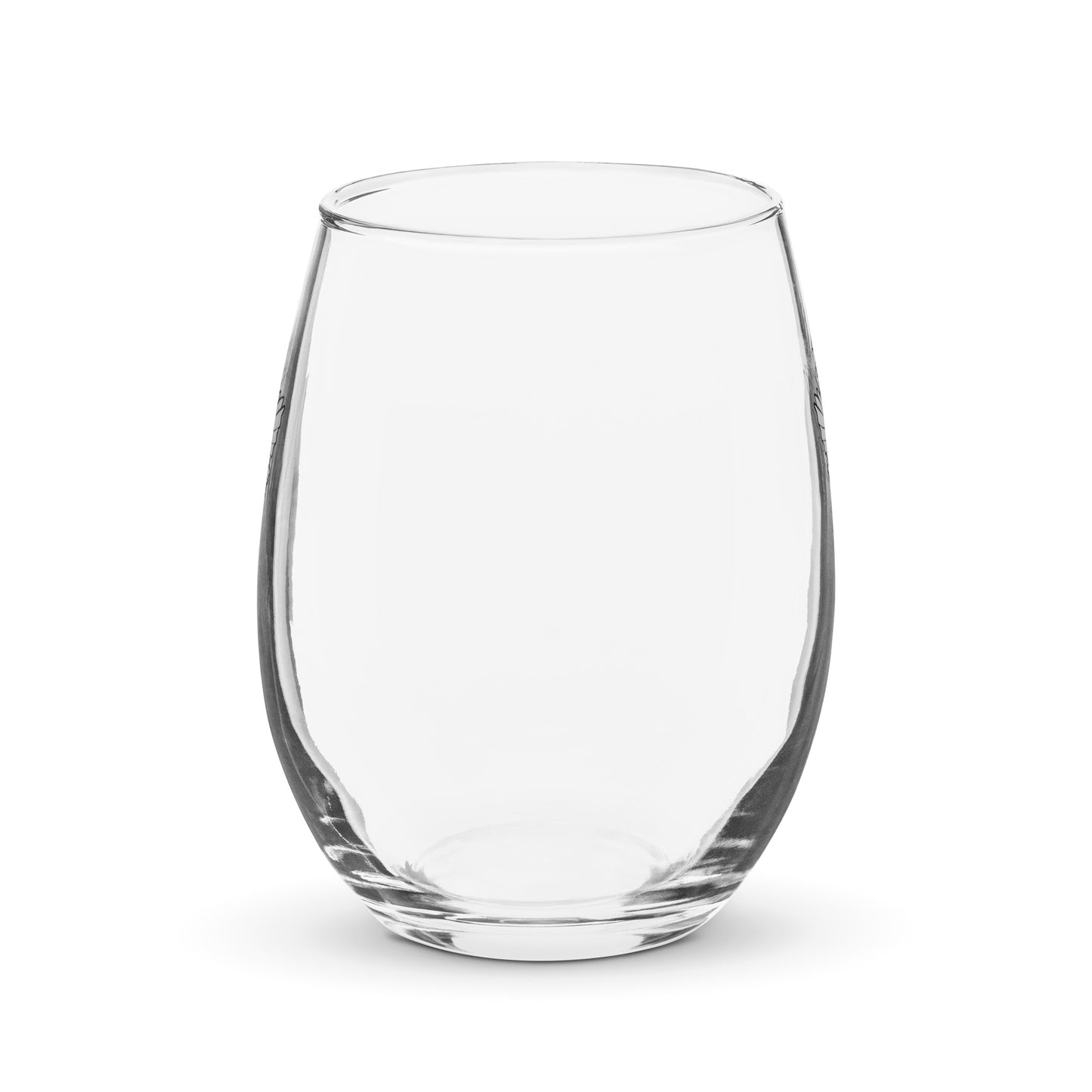 Stemless wine glass - Falcon White Logo