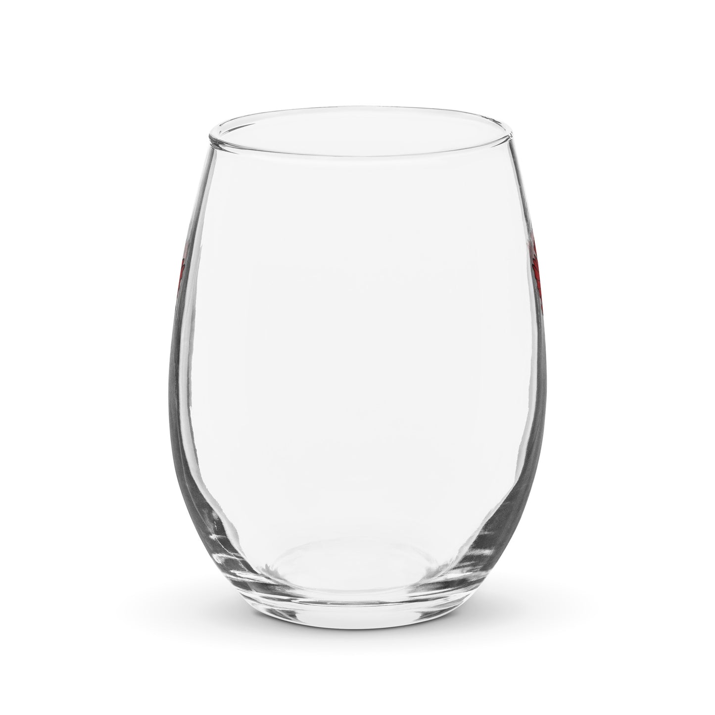 Stemless wine glass - Falcon Red Logo