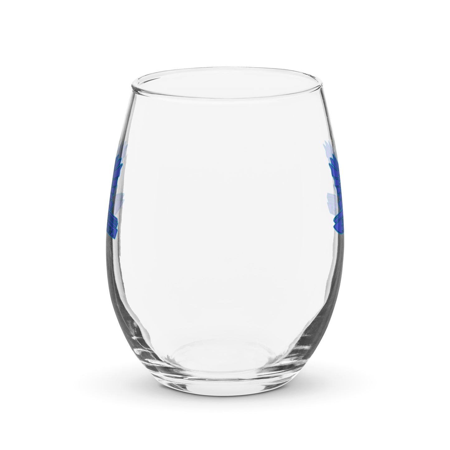 Stemless wine glass - Falcon US-1 Blue Logo