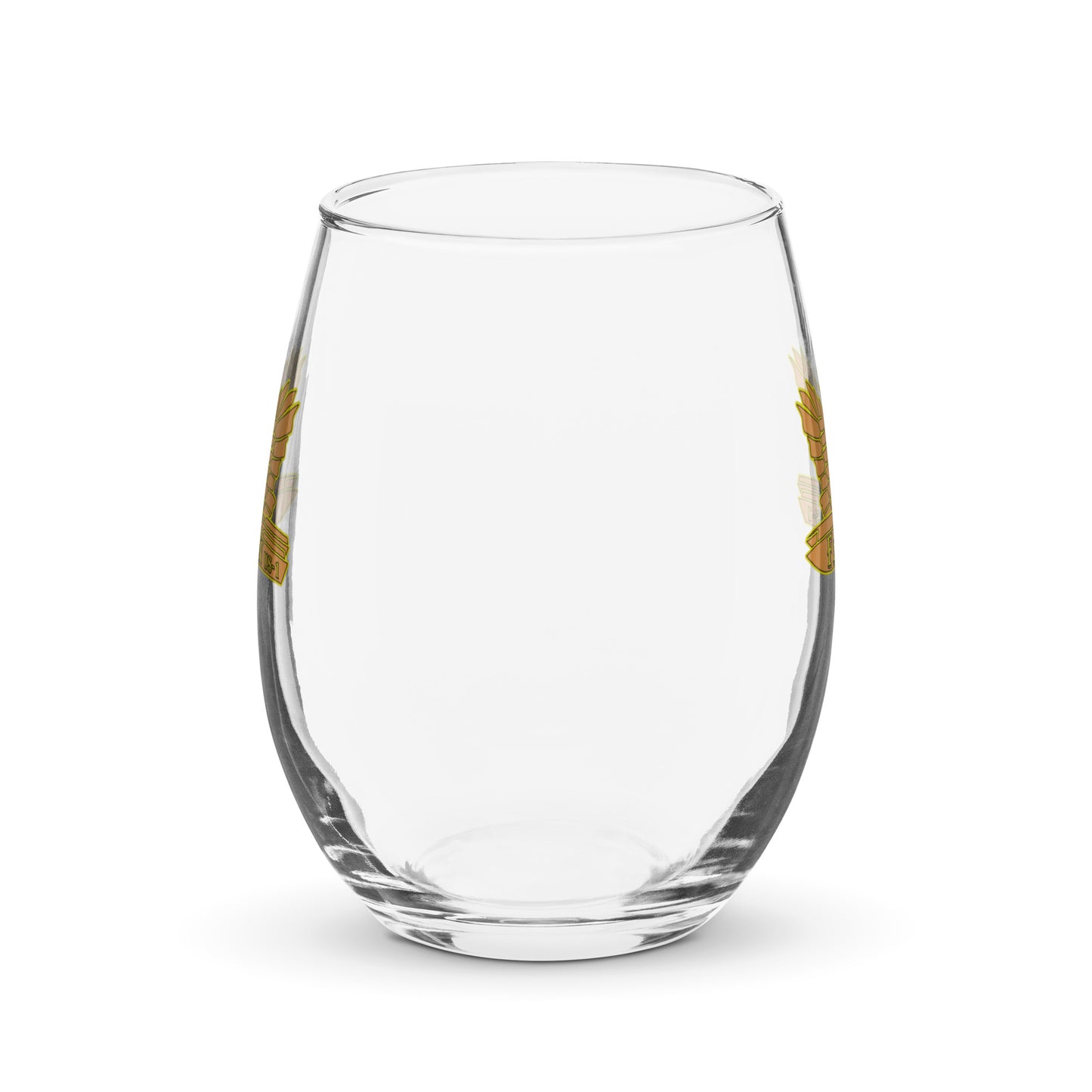 Stemless wine glass - Falcon US-1 Gold Logo