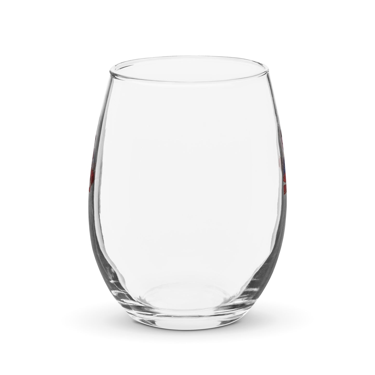 Stemless wine glass-Willy and Tavy Falcon with boat -Kings of Miami