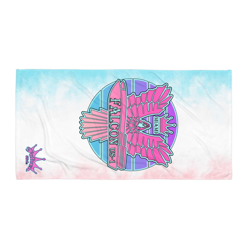 Towel - Retro Pink Sunburst