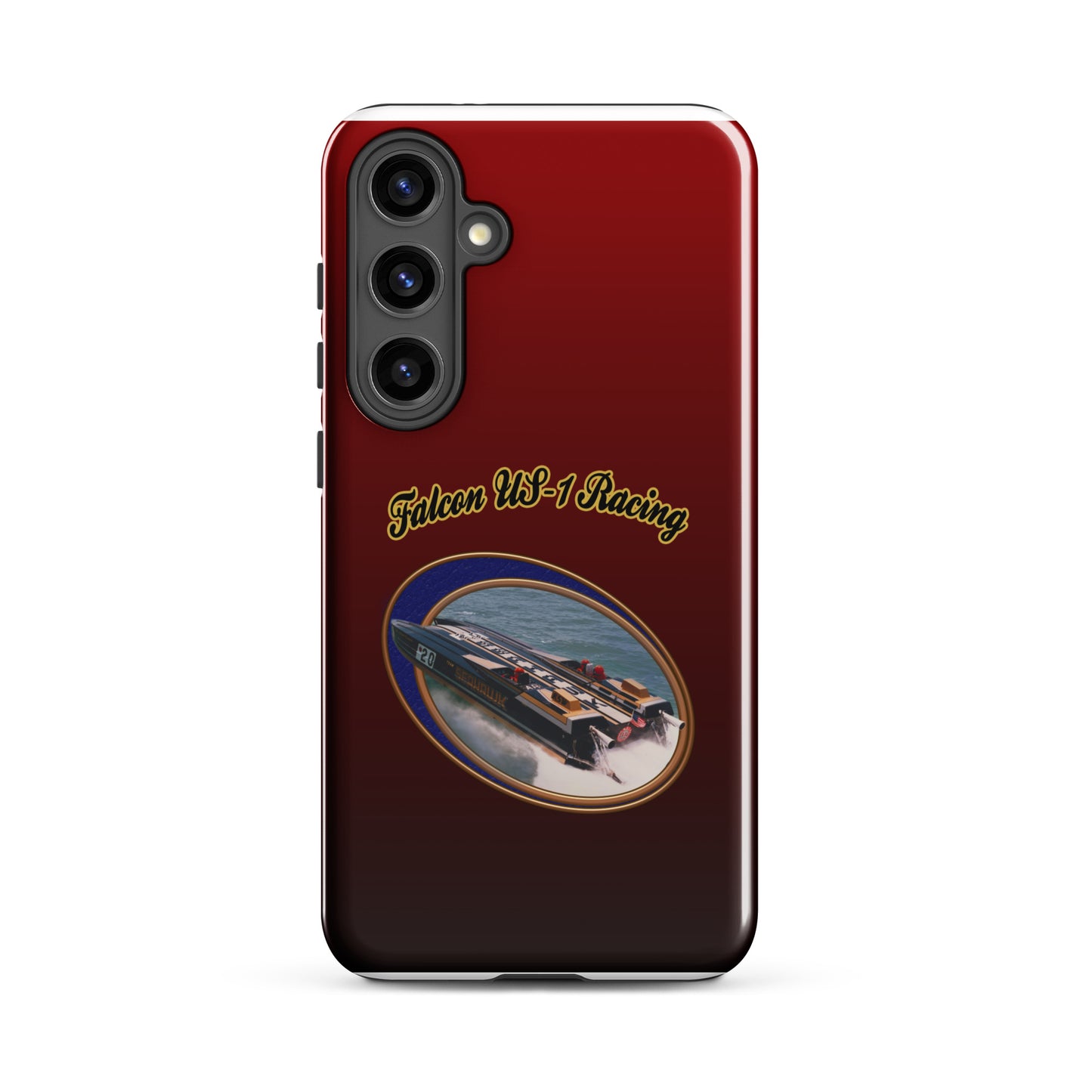Tough case for Samsung® - Race Boat with Falcon US-1 Racing