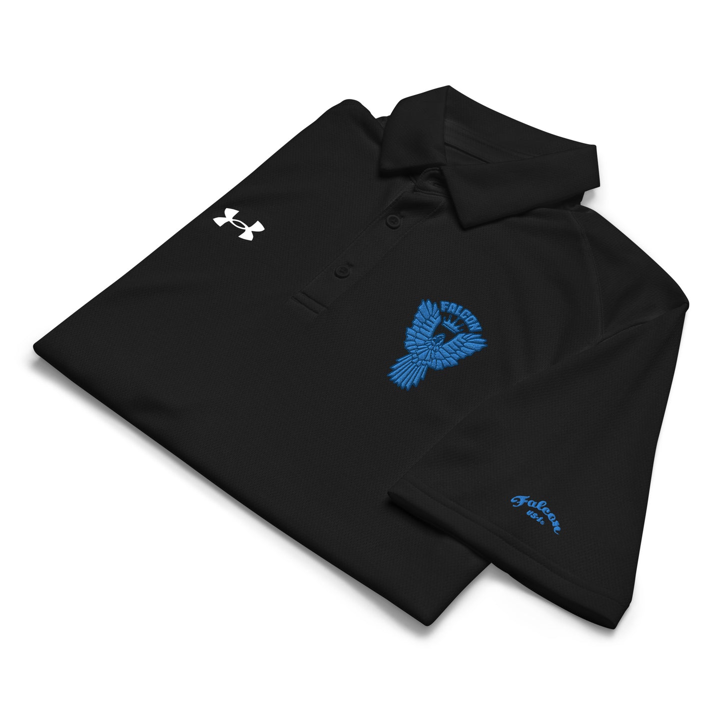 Under Armour® men's polo embroidered Falcon Blue Logo