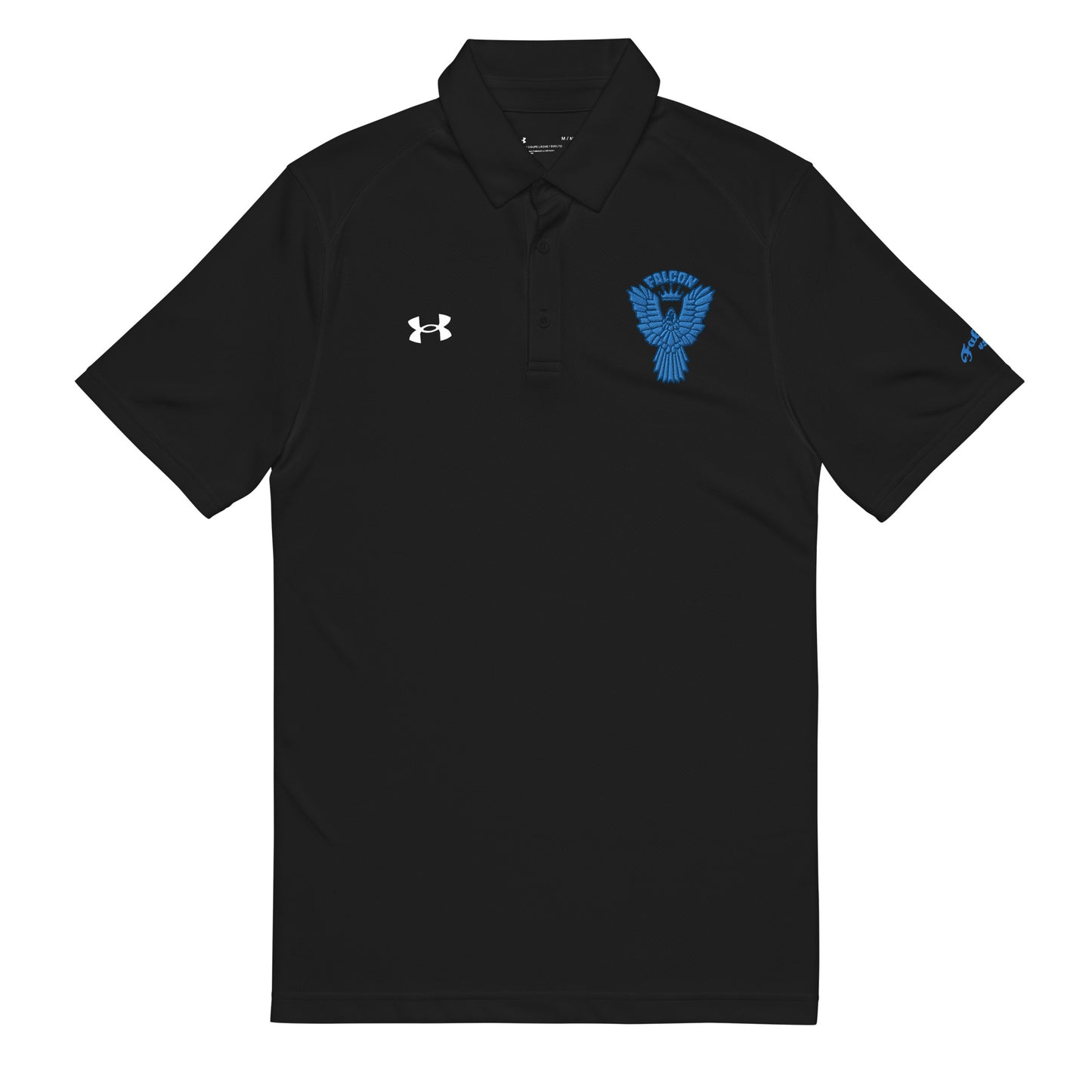 Under Armour® men's polo embroidered Falcon Blue Logo