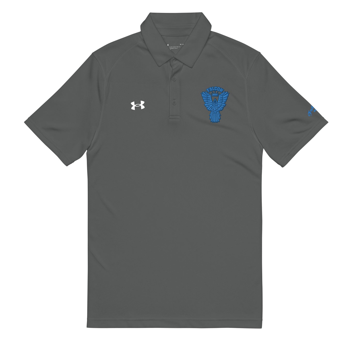 Under Armour® men's polo embroidered Falcon Blue Logo