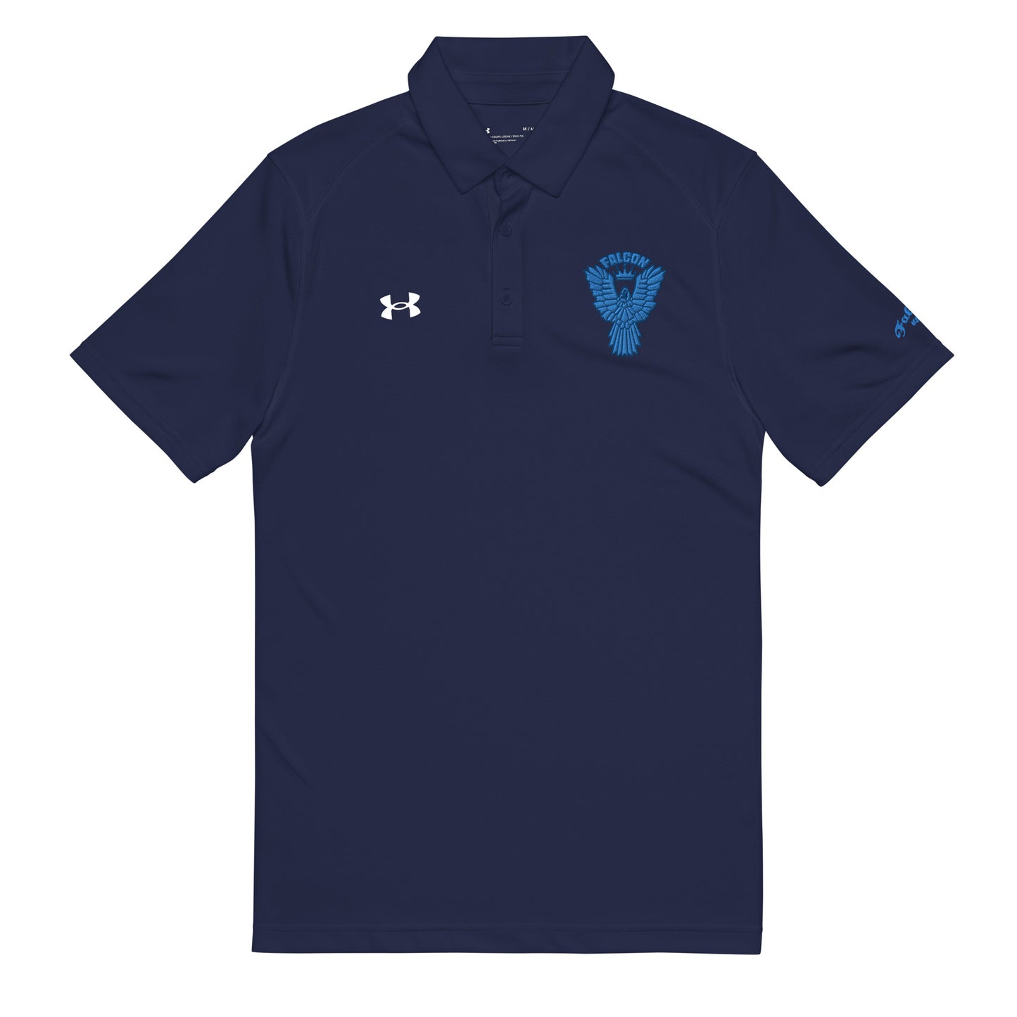 Under Armour® men's polo embroidered Falcon Blue Logo