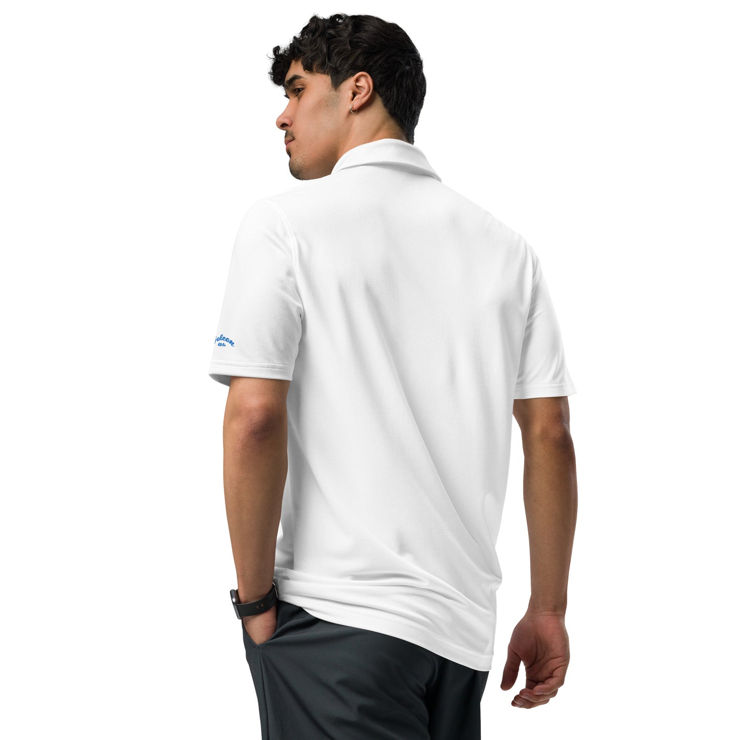 Under Armour® men's polo embroidered Falcon Blue Logo