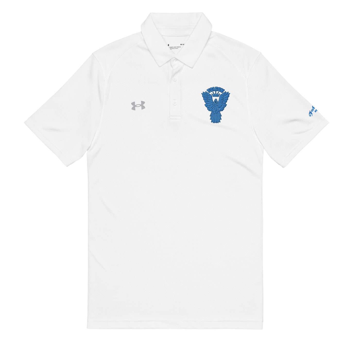 Under Armour® men's polo embroidered Falcon Blue Logo