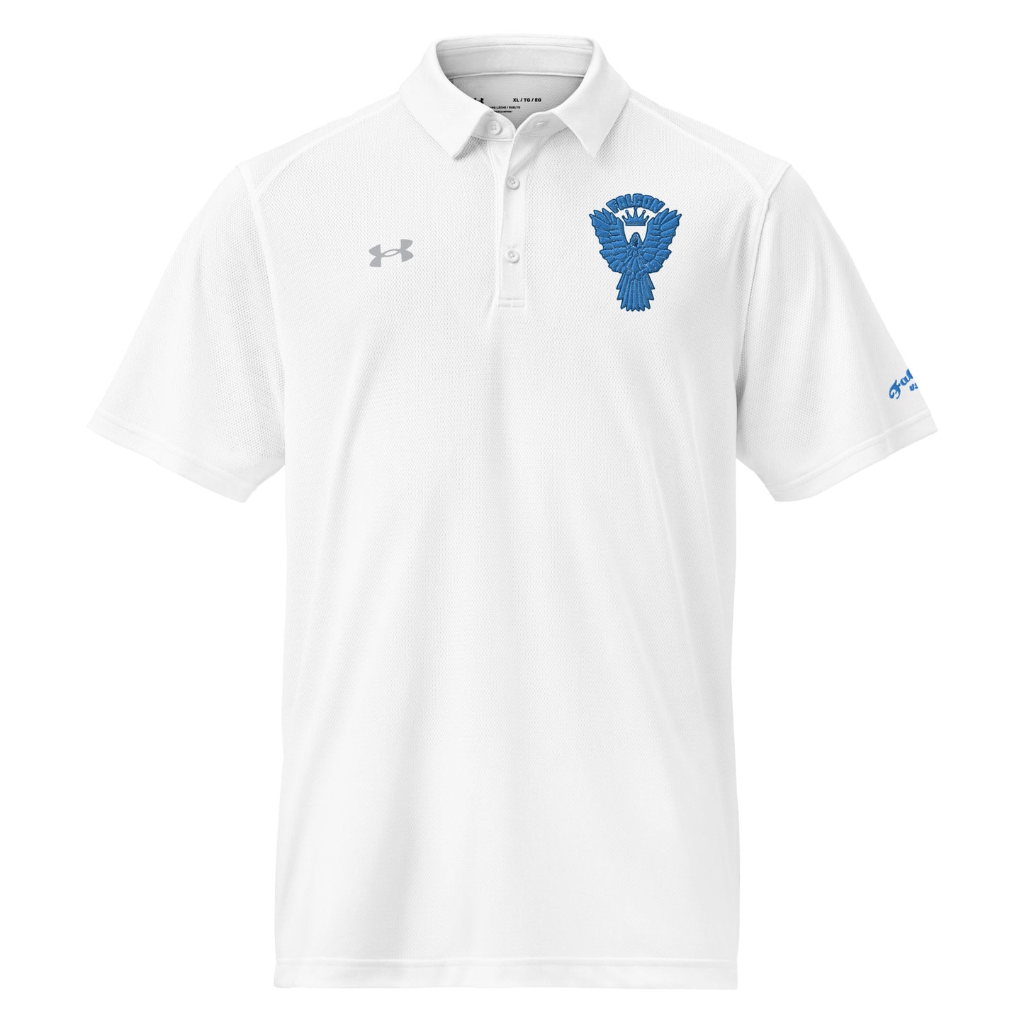 Under Armour® men's polo embroidered Falcon Blue Logo