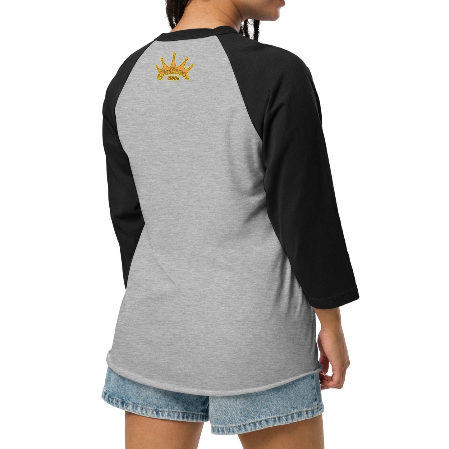 3/4 sleeve raglan shirt - Falcon Gold Logo