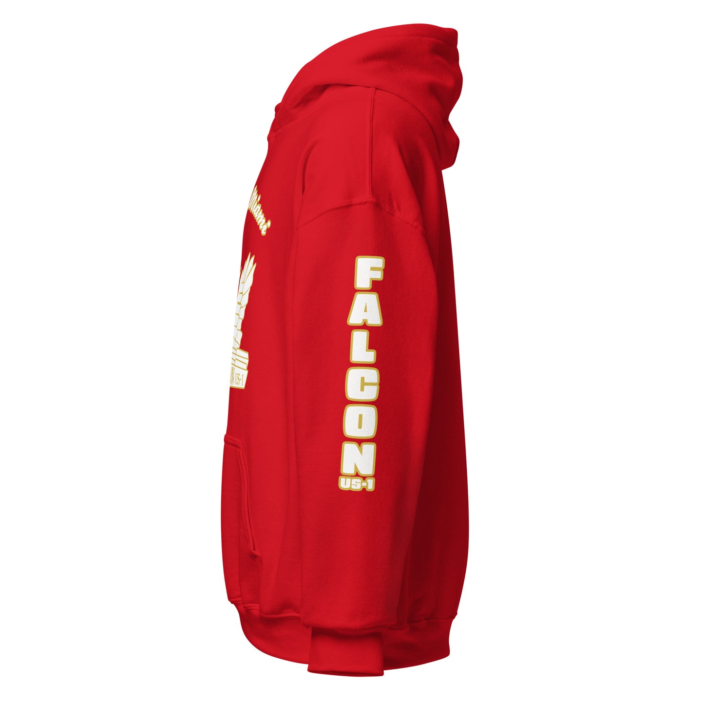 Hoodie - White\Gold Falcon Logo- Kings of Miami