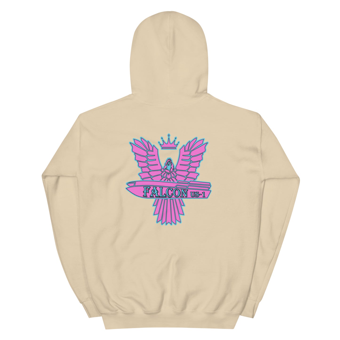 Unisex Hoodie Retro Pink Falcon US-1 Logo