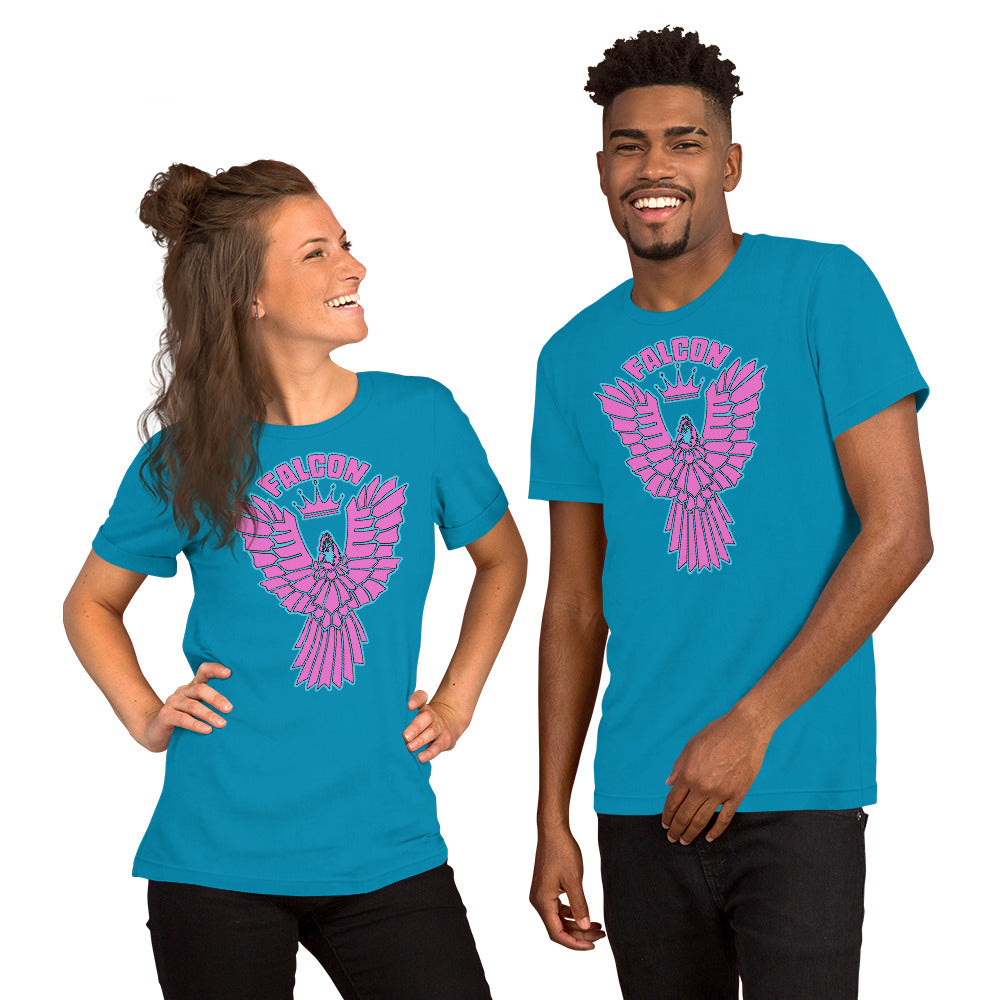 Classic t-shirt - Falcon Retro Pink Logo