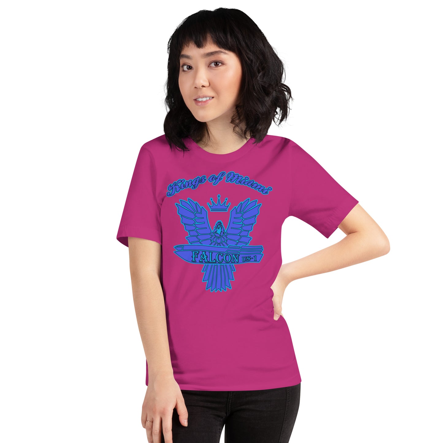 t-shirt Kings of Miami-Blue Falcon Logo