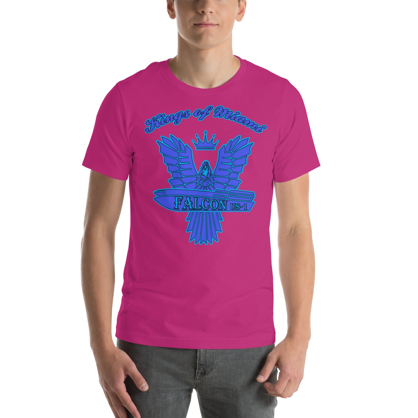 t-shirt Kings of Miami-Blue Falcon Logo