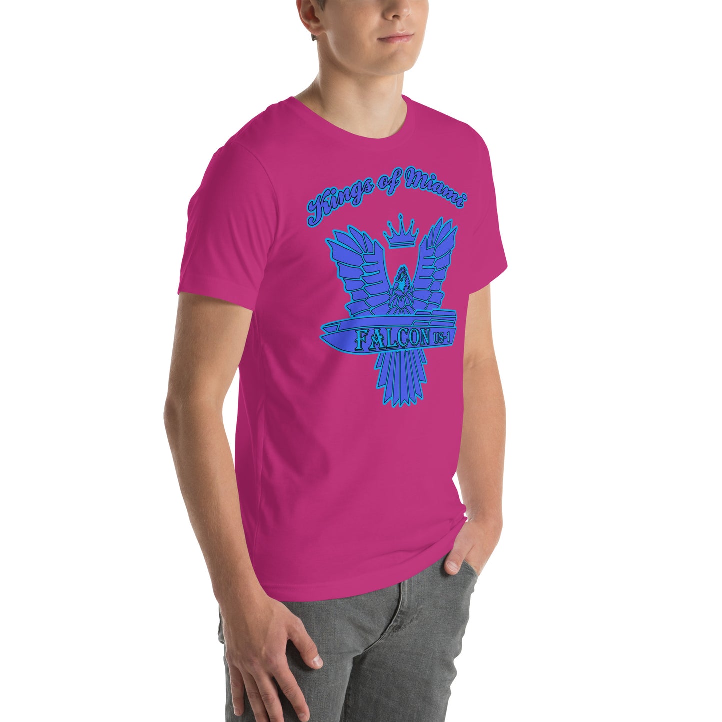 t-shirt Kings of Miami-Blue Falcon Logo