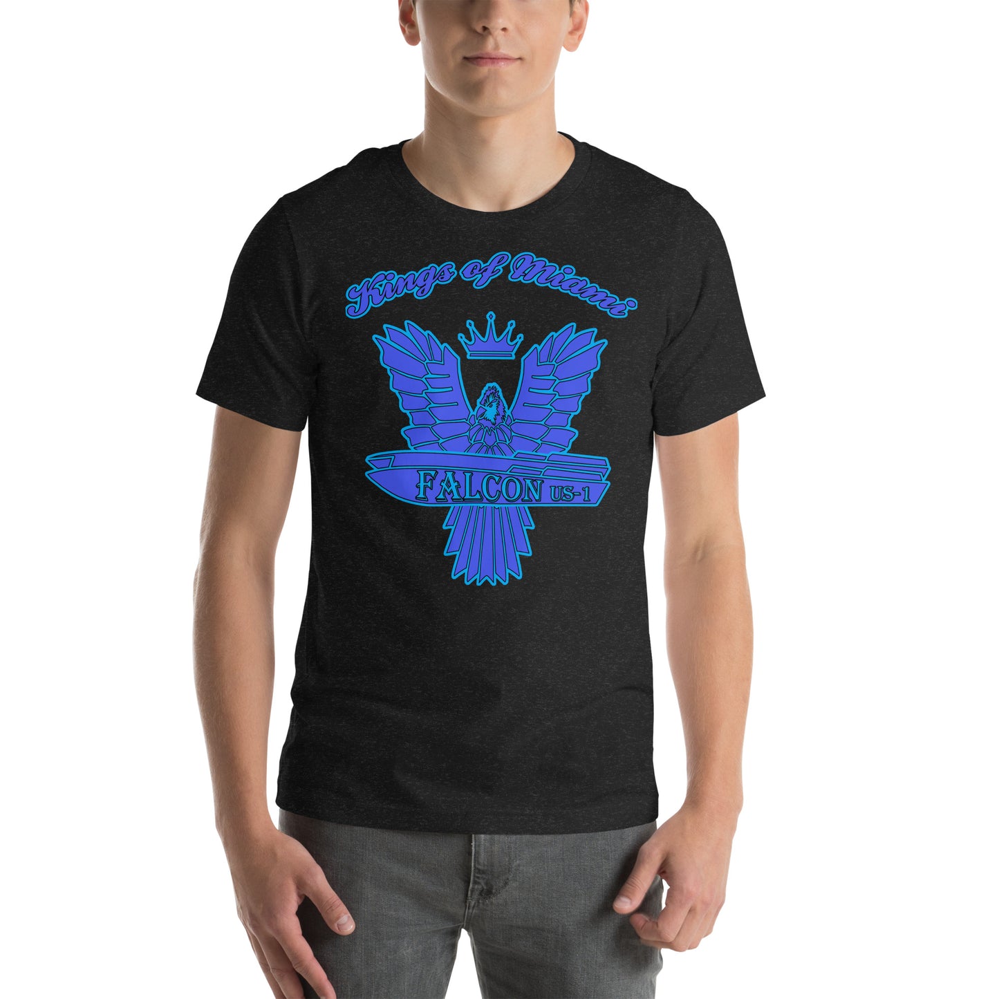 t-shirt Kings of Miami-Blue Falcon Logo