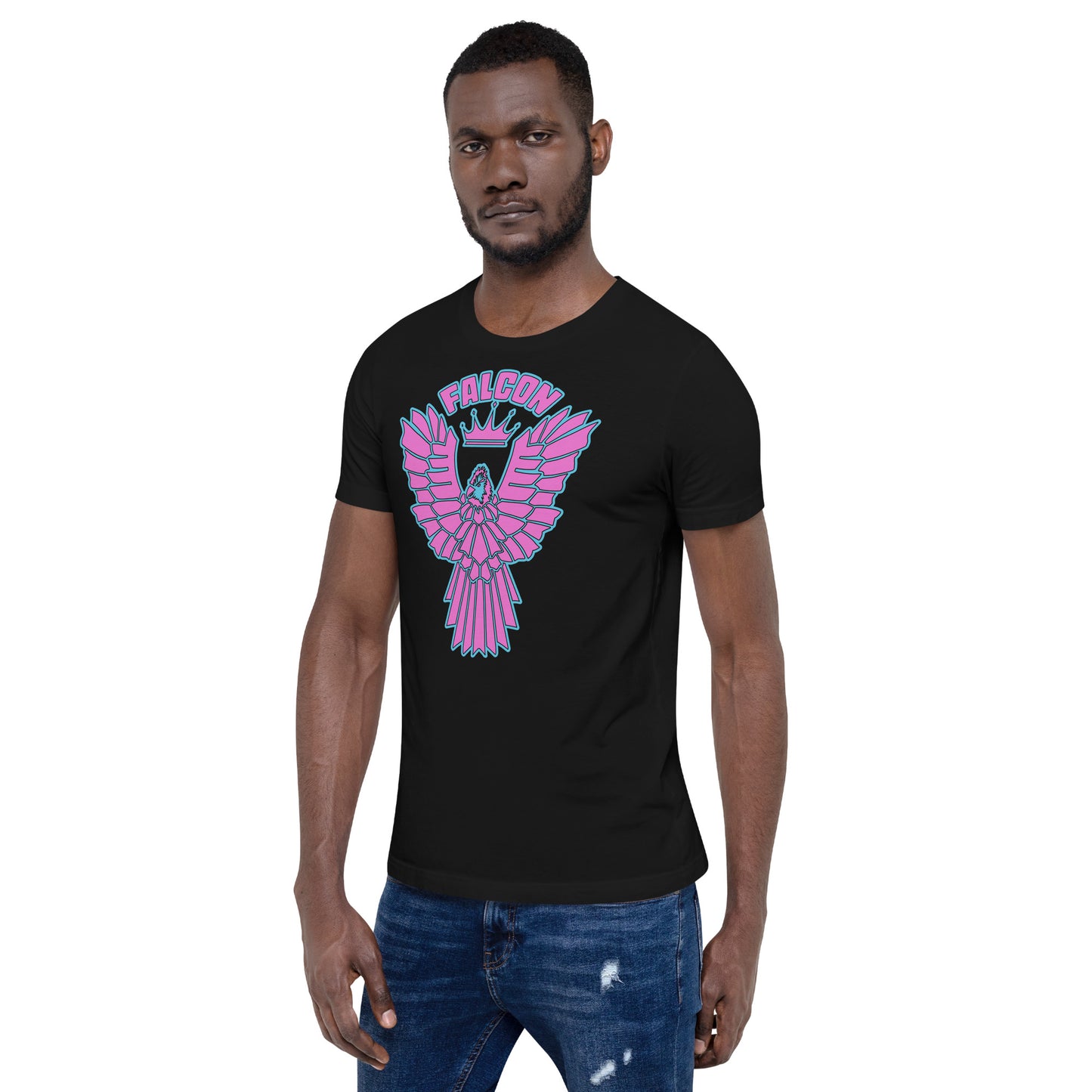 Classic t-shirt - Falcon Retro Pink Logo