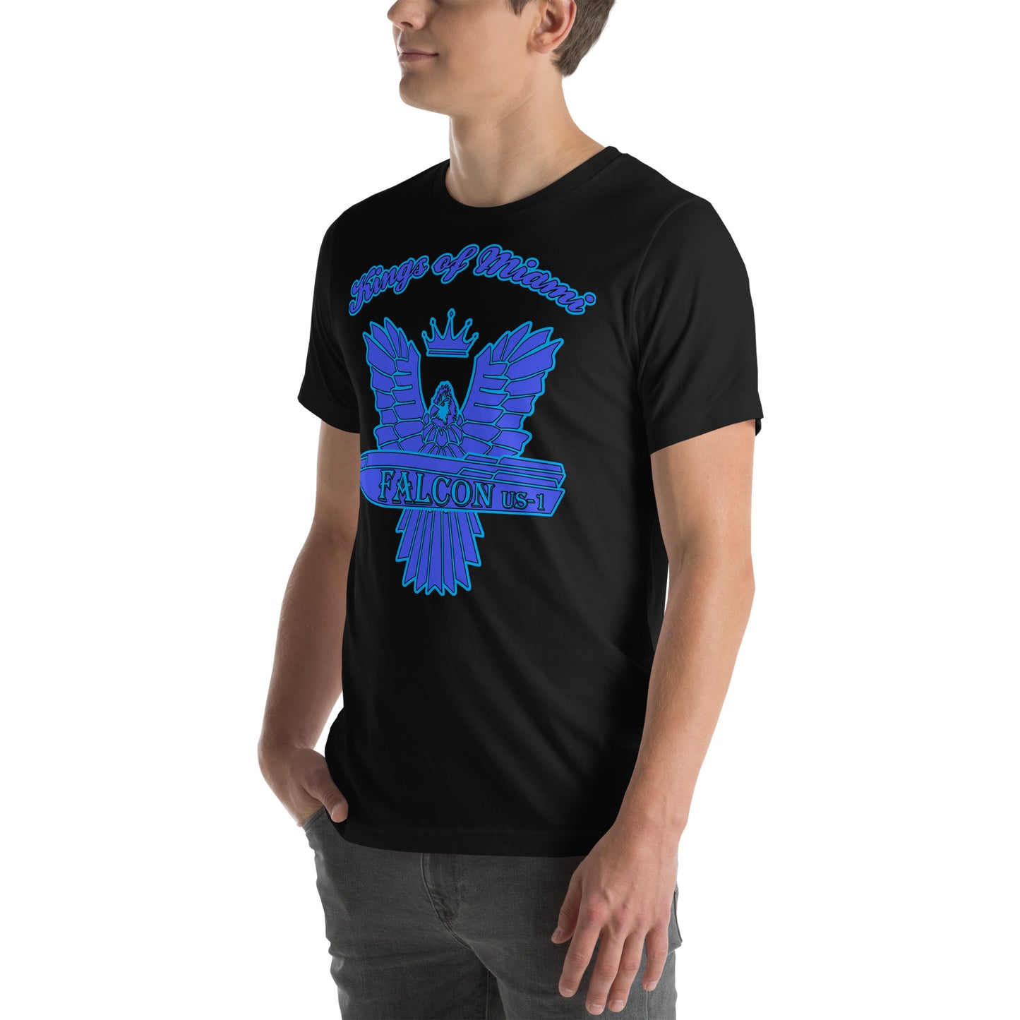 t-shirt Kings of Miami-Blue Falcon Logo