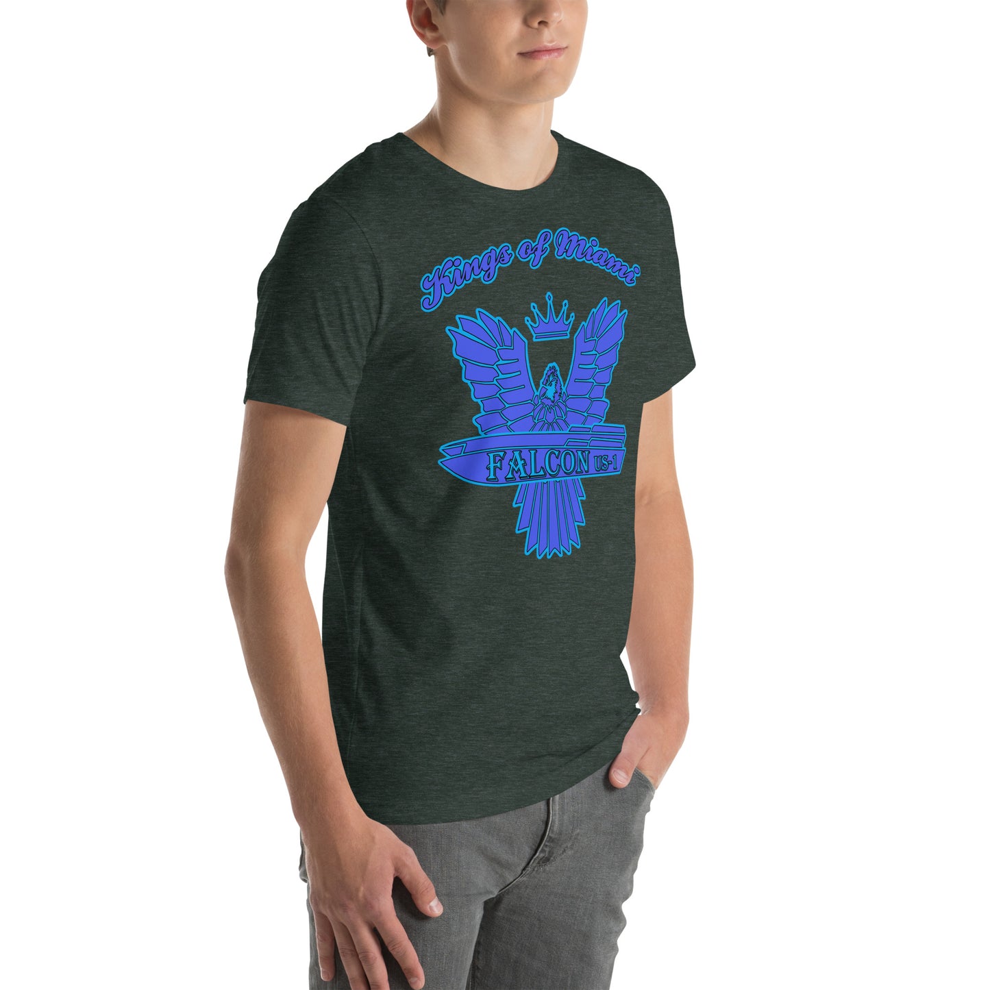 t-shirt Kings of Miami-Blue Falcon Logo