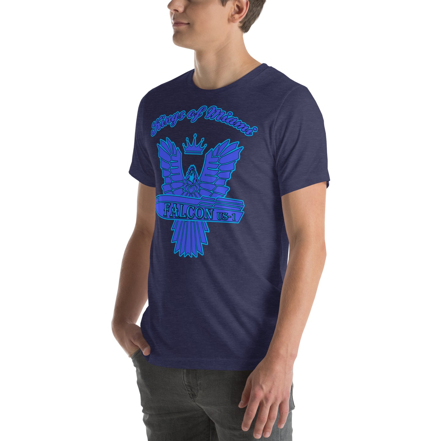 t-shirt Kings of Miami-Blue Falcon Logo